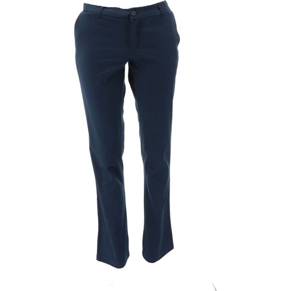 NWT LANDS' END JUNIOR'S PLAIN FRONT PANTS CLASSIC NAVY 5 - Picture 1 of 9
